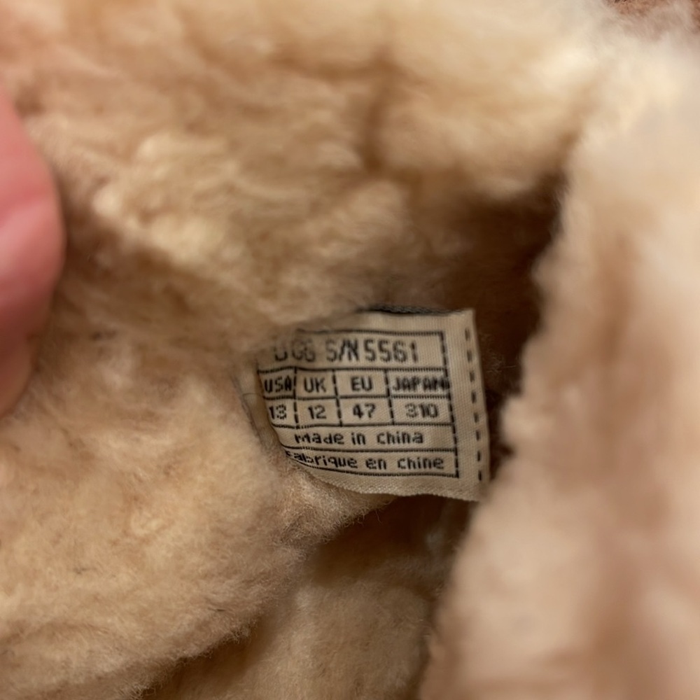 Sold UGG Ruff Slippers Size 13 - Picture 6 of 8